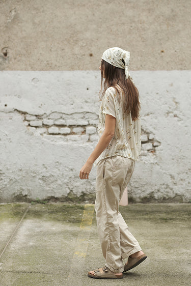 OLLIE SHIRT PAPILLON NAT/SAGE