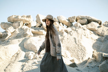 KIMONO WOOL CARDIGAN BEIGE