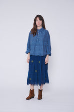 Load image into Gallery viewer, SANTA ROSALITA SKIRT KHADI INDIGO
