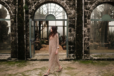 SOPHIA DRESS PAPILLON LIME/CHOCOLATE