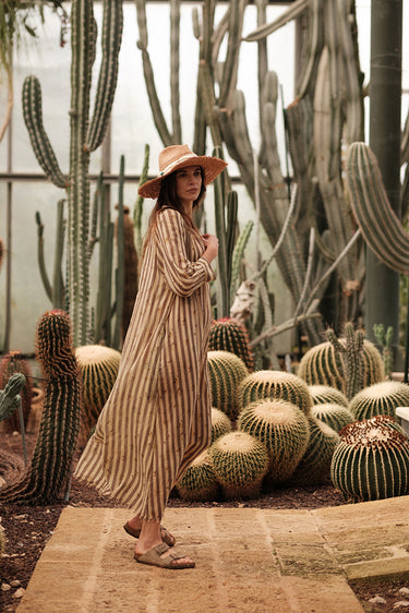 SOPHIA DRESS PAPILLON LIME/CHOCOLATE