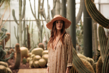 SOPHIA DRESS PAPILLON LIME/CHOCOLATE