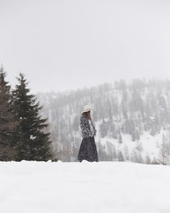 MATILDE LONG SKIRT CHIMAYO W.BLACK